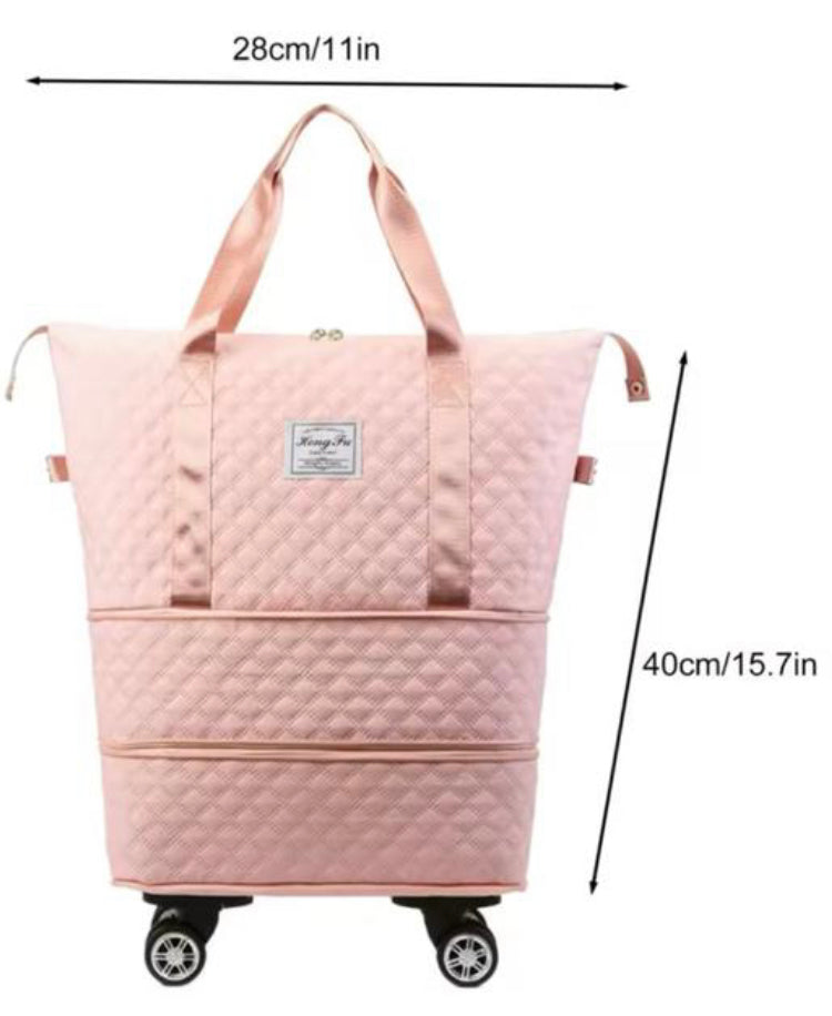 Foldable Large Capacity Travel Bag, New Expandable Large Handbag, Universal Wheel Business Travel Bag Foldable Large Capacity Travel Bag, New Expandable Large Handbag, Universal Wheel Business Travel Bag